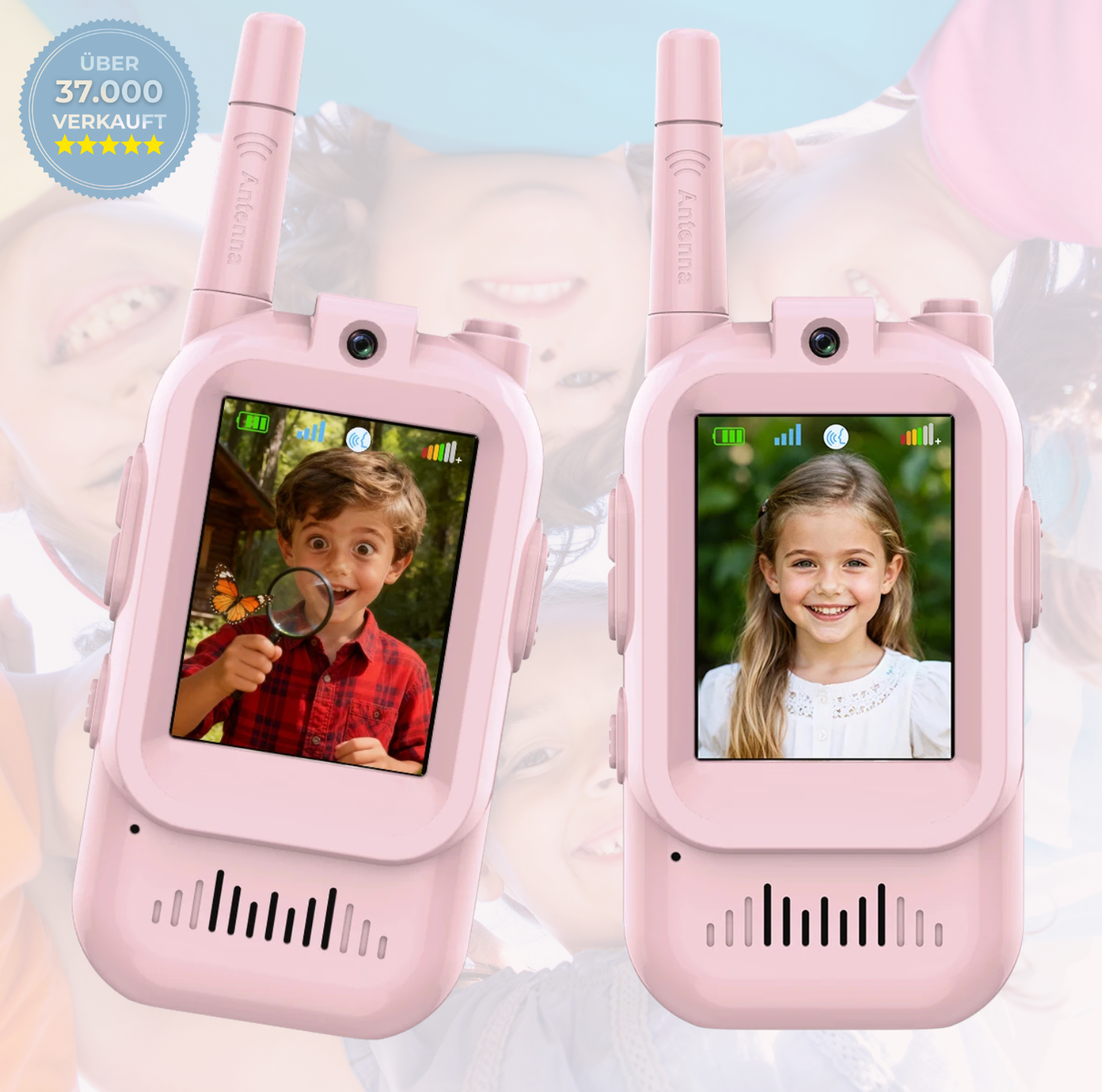 Geheimagent™ Kinder Video Walkie-Talkie 2er Set