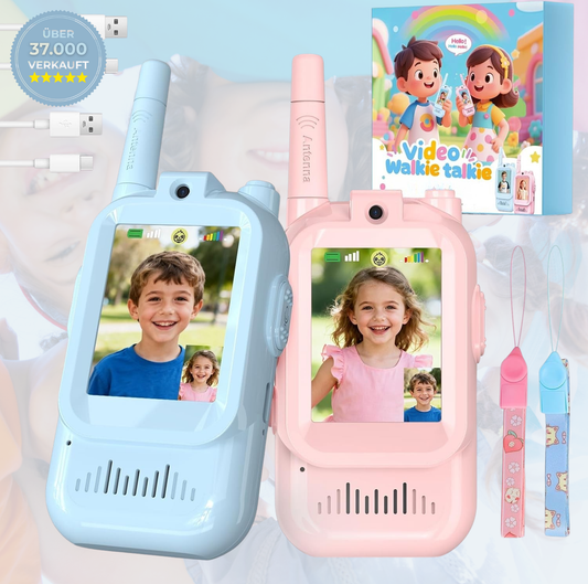 Geheimagent™ Kinder Video Walkie-Talkie 2er Set