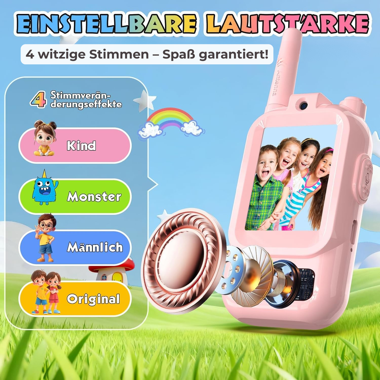 Geheimagent™ Kinder Video Walkie-Talkie 2er Set