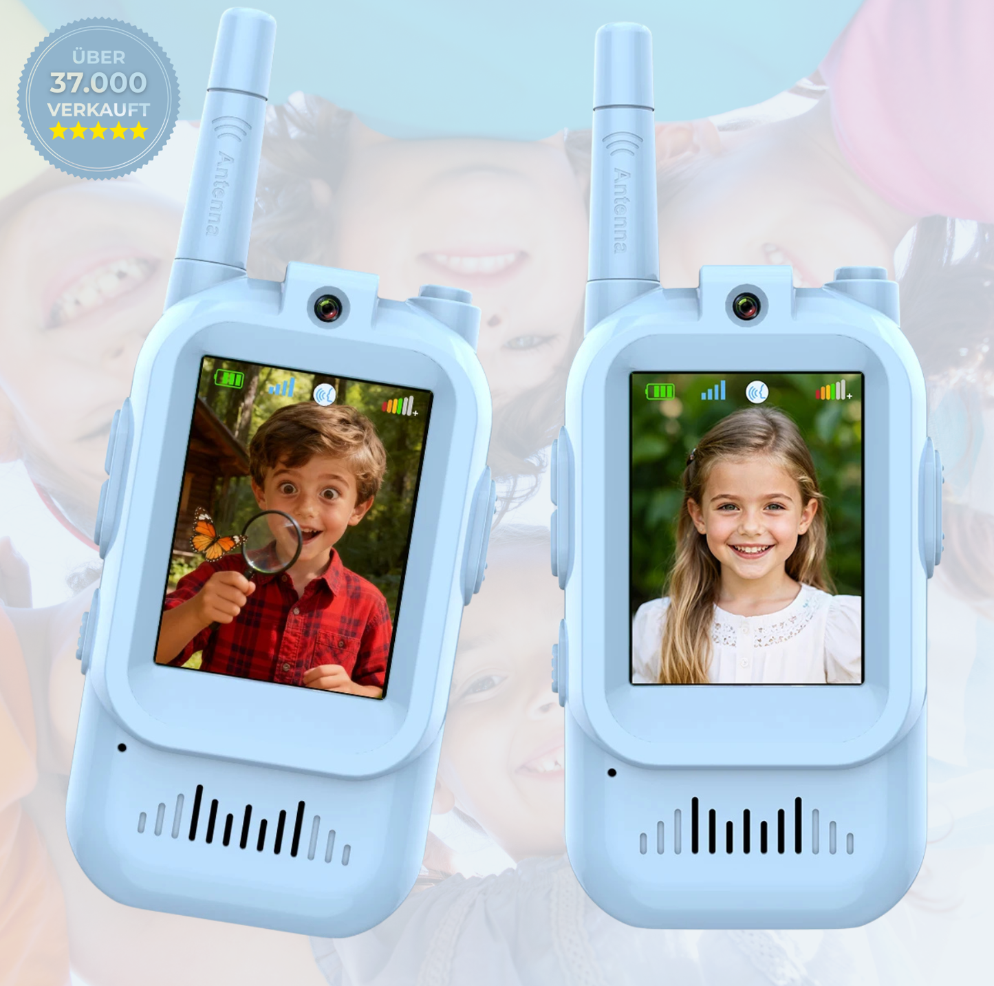 Geheimagent™ Kinder Video Walkie-Talkie 2er Set